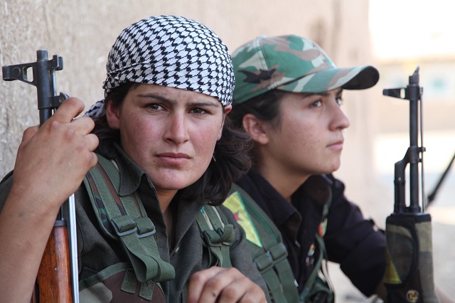 Syrian Kurdish Women YPG Fighters
