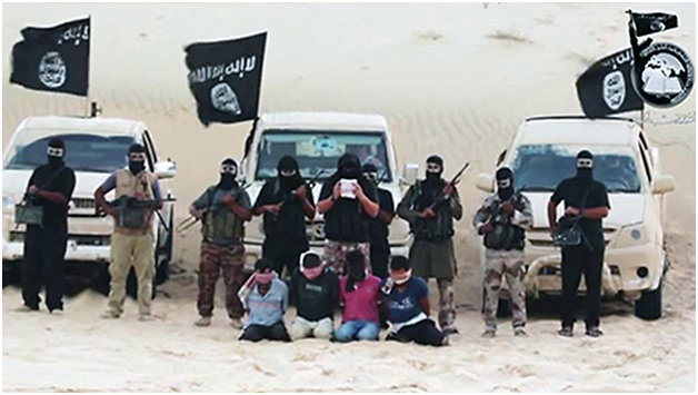 ABAM  ISIS affiliates beheading “Israeli spies” in Sinai