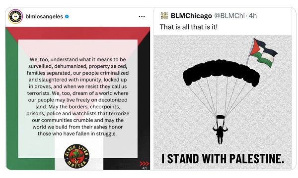TERRORISTS UNITE: Black Lives Matter Posts In Support of Hamas Savages, Calls For Hamas-Style Decolonization of America thumbnail