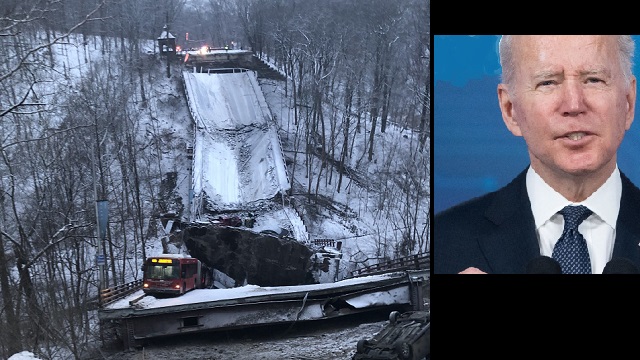 Bridge Collapses In Pittsburgh Before Biden Is Set To Visit To Talk About Infrastructure thumbnail