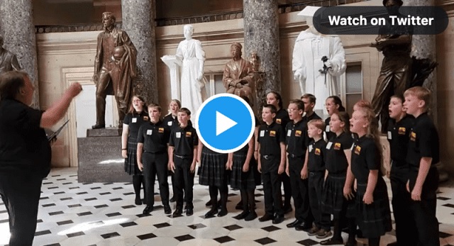 Children’s Choir Singing the Star Spangled Banner Forced to Stop by Capital Police ‘Because It Was Considered a Demonstration’ thumbnail
