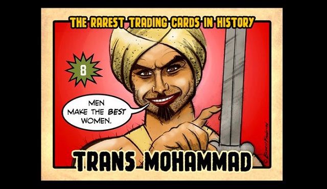 A Trans Mohammad Trading Card is Unacceptable to Leftists Who Often Write of a Trans Jesus thumbnail