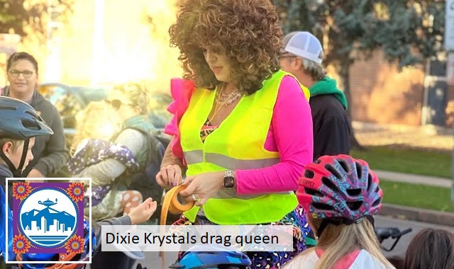 Celebrity Drag Queen Serves As Crossing Guard For Denver Students To Promote Safety thumbnail