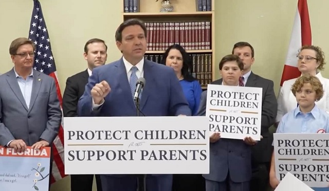 VIDEOS: Florida Governor DeSantis says Gender Affirming Care ‘Wrong’ and Floridians should Sue Doctors who Castrate Young Boys thumbnail