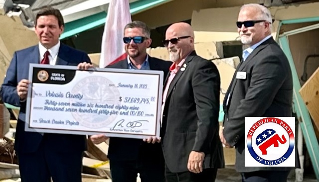 VIDEO: Governor DeSantis Delivers $100 Million for Beach Recovery in Volusia County thumbnail