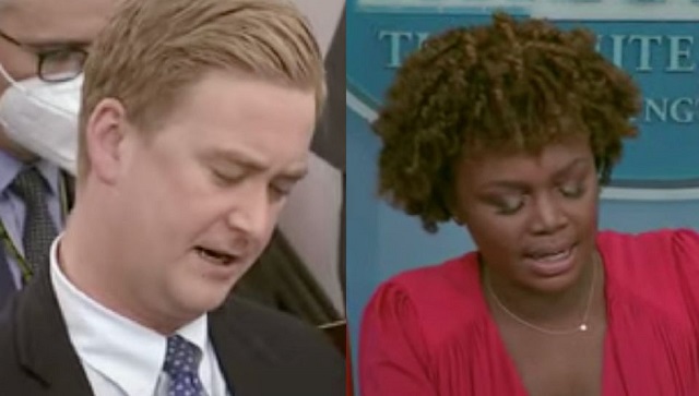 Karine Jean-Pierre Stumped On Her First Day When Peter Doocy Asks How Raising Corporate Taxes Lowers Inflation thumbnail