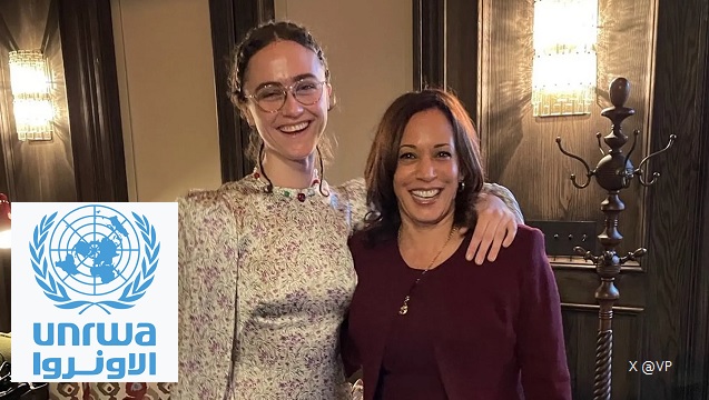 Kamala Harris’ stepdaughter Ella Emhoff Publicly Raising Money for Group Who Was Part of Oct. 7 Atrocities and Terrorist Attack on Israel thumbnail