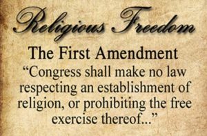 why was freedom of religion added to the first amendment edgenuity