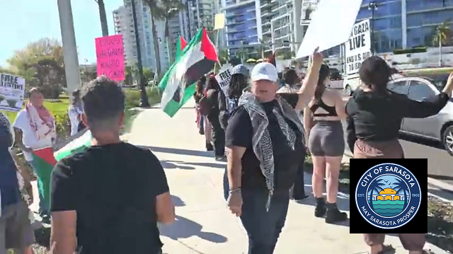 THE ENEMY WITHIN: Pro-Hamas rally in Sarasota, Florida Shouts ‘Intifada’ thumbnail