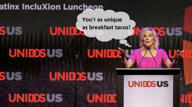 Racist Jill Biden Calls Latinos ‘Tacos’ thumbnail
