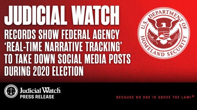Records Show Federal Agency ‘Real-Time Narrative Tracking’ to Take Down Social Media Posts During 2020 Election thumbnail