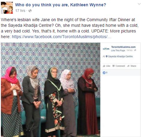 Kathleen-Wynne-criticized-in-social-media-Photo-screenshot-Facebook