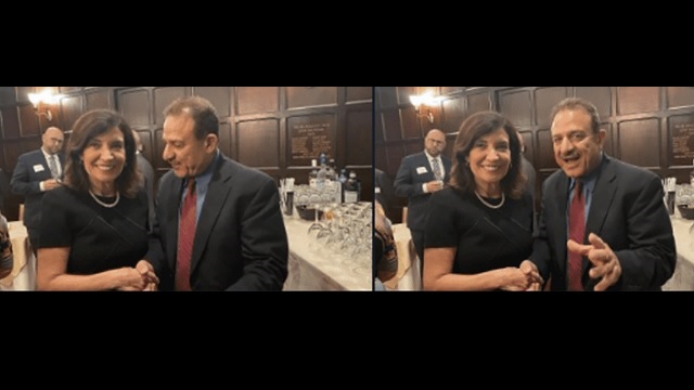 Democrat NY Gov. Kathy Hochul Hobnobs With Holocaust Denying Jew-Hater Maher Abdelqader thumbnail