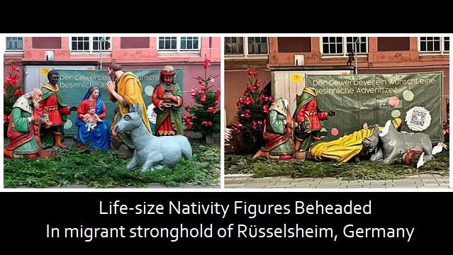Life-Size Nativity Scene Figures Beheaded thumbnail