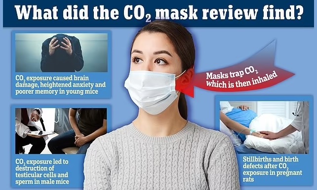 Study: Wearing Face Masks Increase Risk of Stillbirths, Testicular Dysfunction, & Cognitive Deterioration From Carbon Dioxide Buildup thumbnail