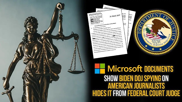 Microsoft Corporation Legal Documents Show Biden DOJ Spying on Project Veritas Journalists thumbnail