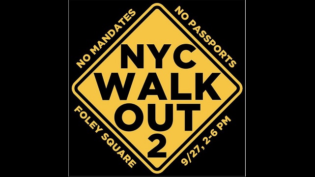 EXCLUSIVE COVERAGE: NYC No Vaccine Passport/Mandate — Protest Walk Out #2 thumbnail