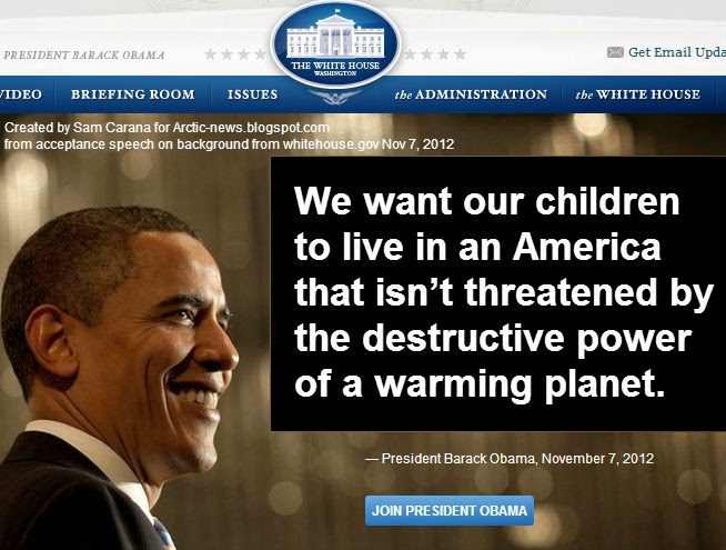 Obama Says Planet is Warming