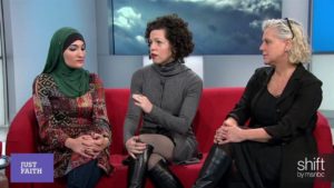 Arab American Association's Linda Sarsour, the Chief Executive Director of Bend the Arc Stosh Cotler, President of Union Theological Seminary Rev. Dr. Serene Jones talk about how communities of faith are reacting to xenophobia and fear around Muslims and refugees.
