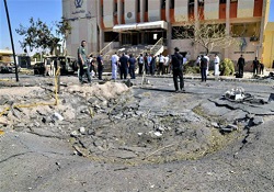 Site of Suicide Atack by Magda al Sharia in Sinai source AFP