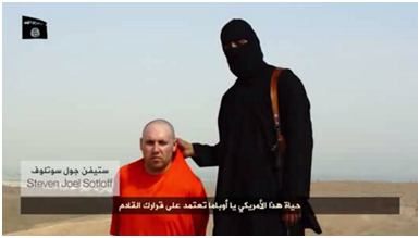 Steven Joel Sotloff with ISIS Executioner