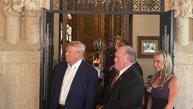 MAR-A-LAGO: Watch as a solemn and respectful President Donald J. Trump attends a Defend the Border & Save Lives event thumbnail