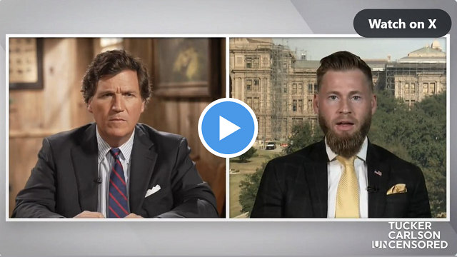 VIDEO: Tucker Carlson with Owen Shroyer on his treatment by the U.S. state and comparisons to actual criminals thumbnail