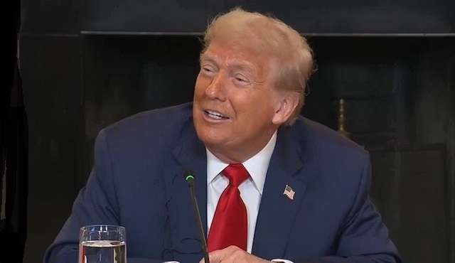 Trump laughs off latest death threat from Islamic Republic of Iran: ‘I don’t sunbathe’ thumbnail