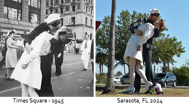 Biden’s Department of Veterans Affairs Bans Iconic ‘Kissing Sailor’ WWII Photo — Says it Promotes ‘Sexual Assault’ thumbnail