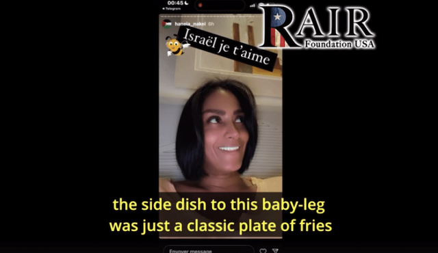 VIDEO: Muslim Woman Jokes About ‘Seasoning’ the Israeli Baby Baked in an Oven thumbnail