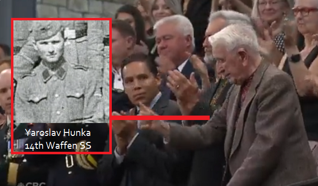 Zelenskyy, Trudeau Honor Yaroslav Hunk a 3rd Reich Nazi with a Standing Ovation thumbnail