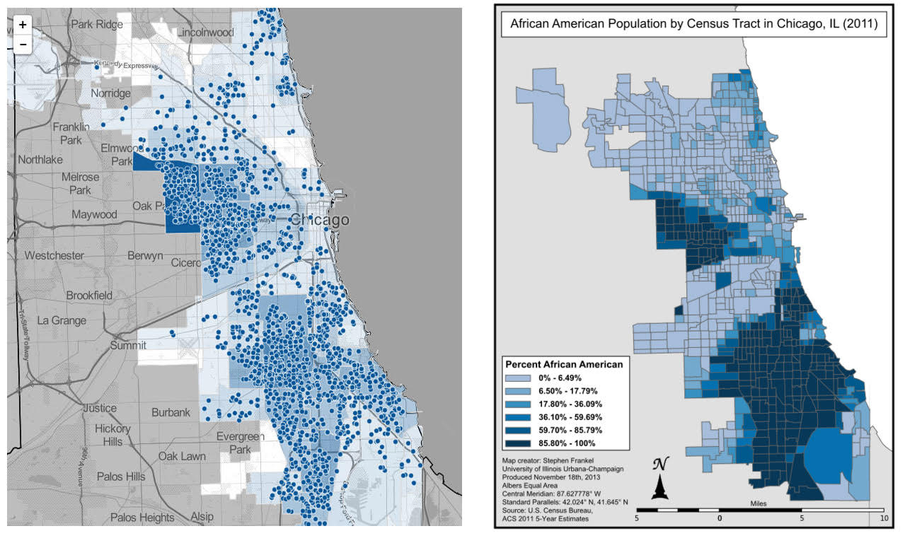black population in chicago map