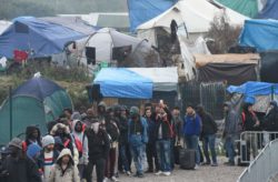 Calais migrant camp.