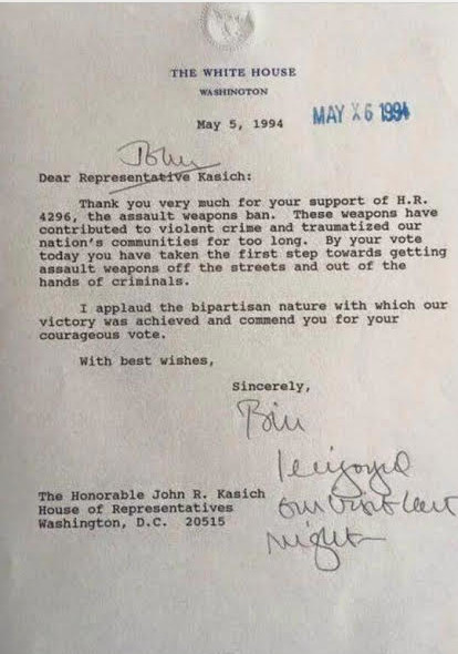 clinton letter to kashich