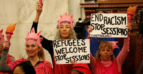 code pink jeff sessions