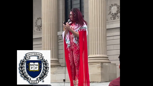 Pro-Hamas hunger strikers at Yale have drag queen speak, he doesn’t condemn Hamas thumbnail