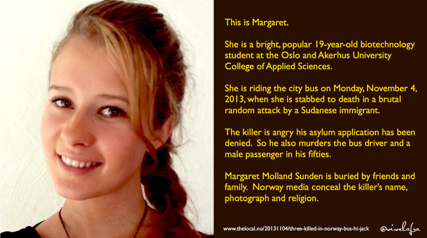 margaret murders in sweden by a muslim