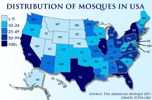 mosques in america map