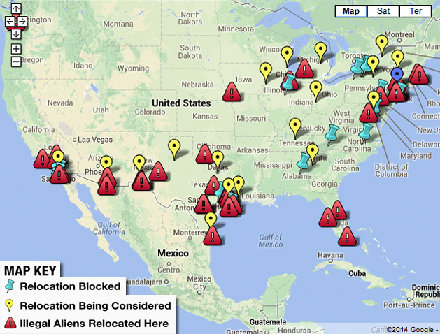 numbers usa map of illegal relocations