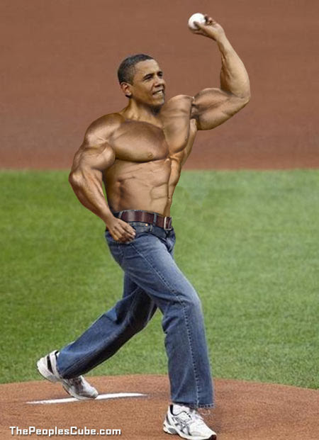 obama shirtless baseball