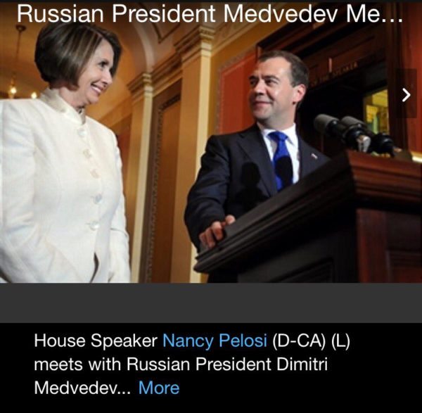pelosi with russian president medvedev