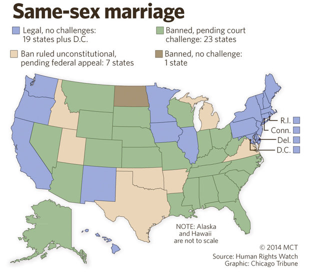 same sex marriage map