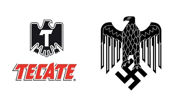 tecate-and-nazi-logos