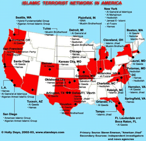 terrorist camps in america map