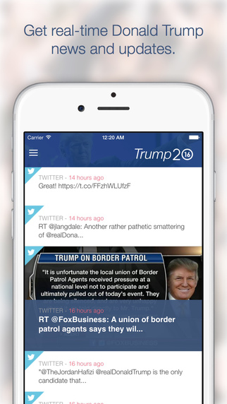trump 2016 itunes app
