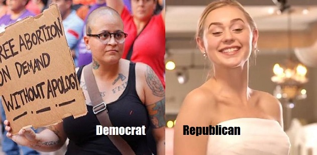 two women democrat republican
