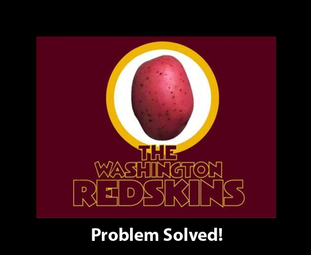 washington redskins potatoe logo